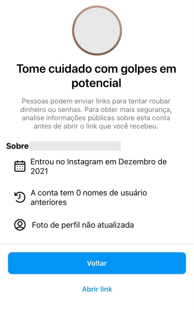 instagram-comeca-a-alertar-usuarios-sobre-golpes-na-rede-print